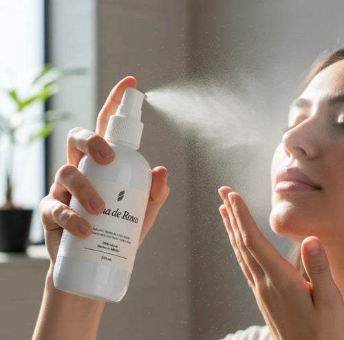 agua de rosas natural para cuidado facial de 250 ml