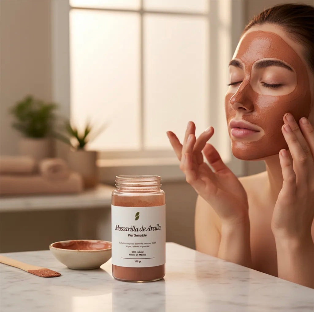 mascarillas faciales de arcilla natural para distintos tipos de piel