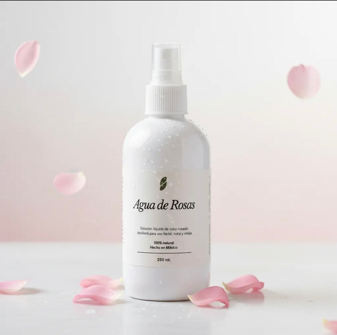 agua de rosas natural para cuidado facial de 250 ml