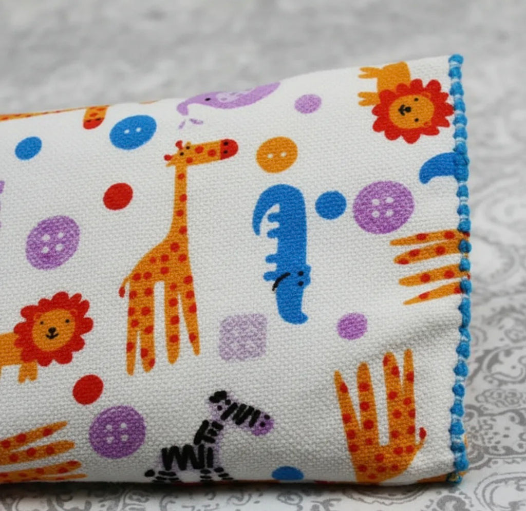 compresa térmica infantil mediana con funda lavable y semillas naturales