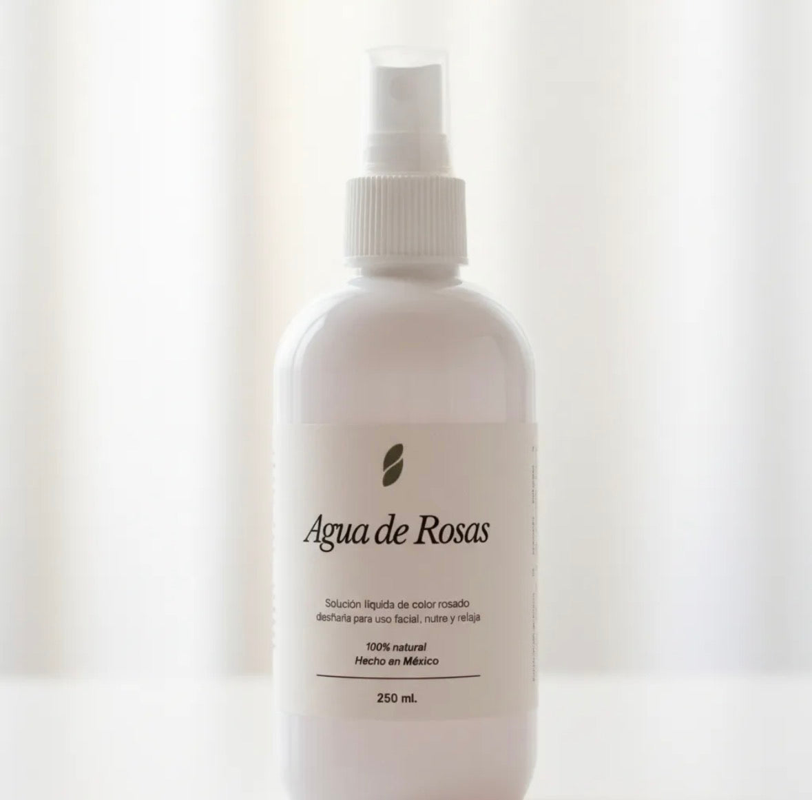 agua de rosas natural para cuidado facial de 250 ml