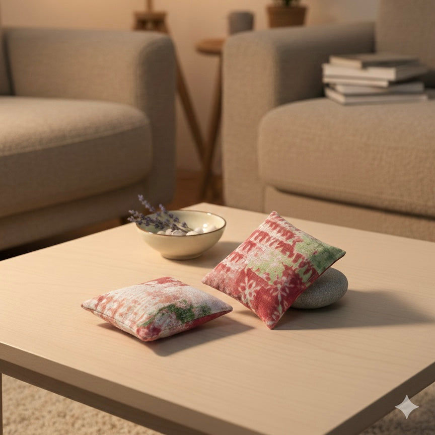 Compresas térmicas pequeñas para manos con diseño artesanal, ideales para aliviar artritis y mantener las manos tibias con calor natural.