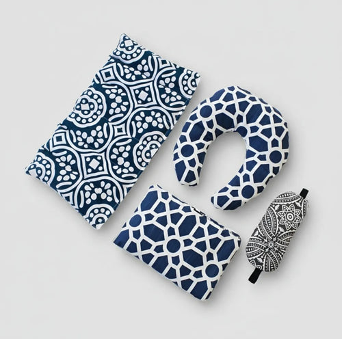 set de compresas térmicas con semillas naturales para calor o frío