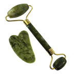 kit facial de gua sha y rodillo de jade para masaje facial