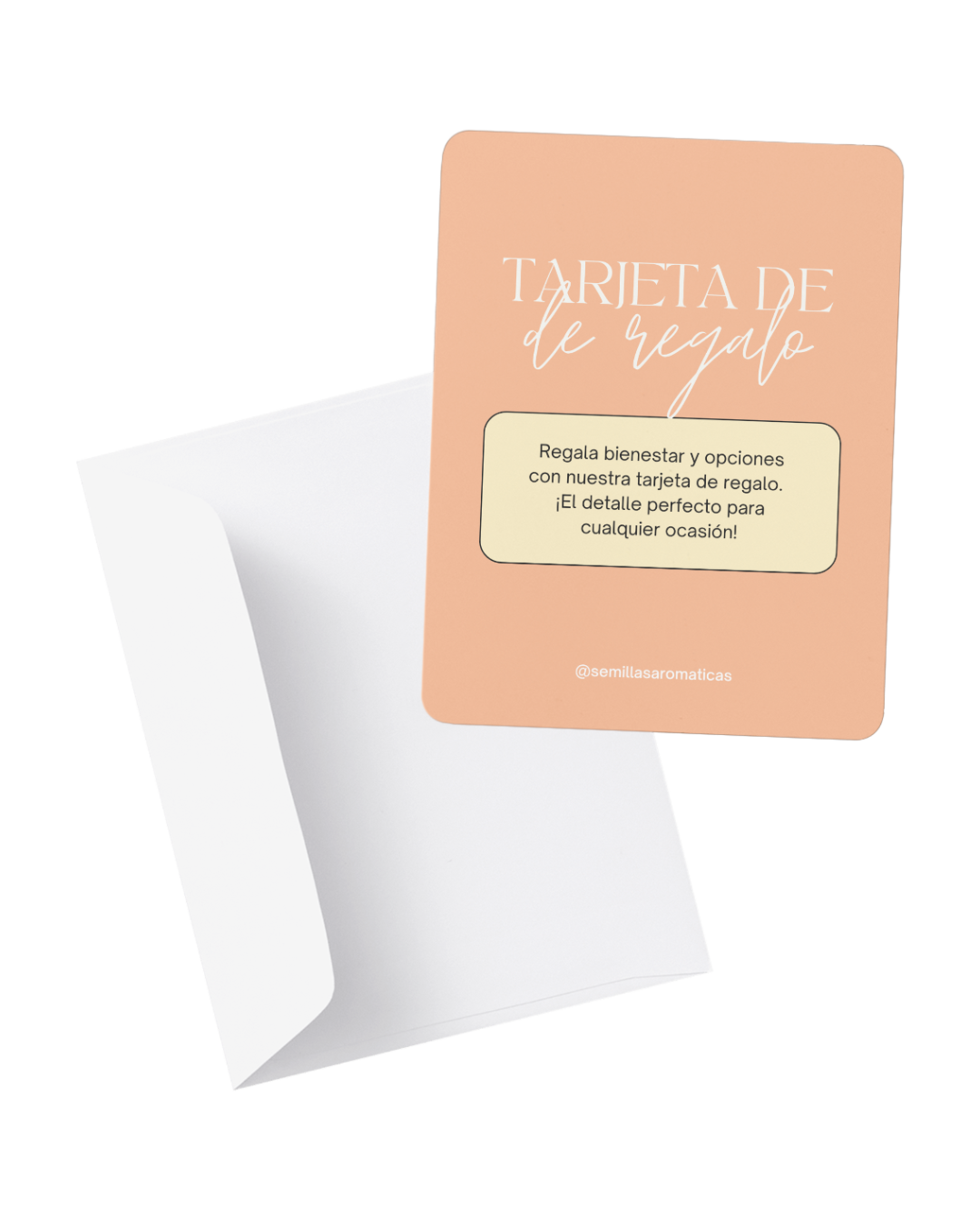 tarjeta de regalo digital para tienda en línea semillas aromáticas