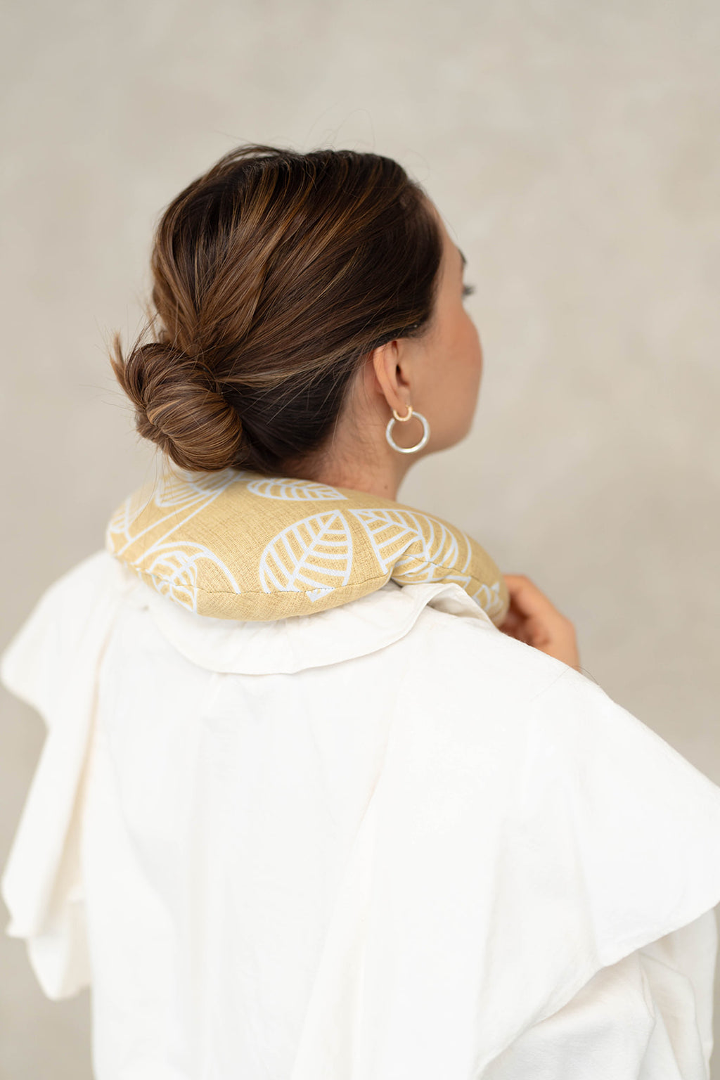 compresa térmica de cuello con semillas naturales para zona cervical